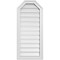 Ekena Millwork Octagonal Top Surface Mount PVC Gable Vent w/ 2"W x 1-1/2"P Brickmould Frame, 16"W x 36"H GVPOT16X3602SF - alternate 1